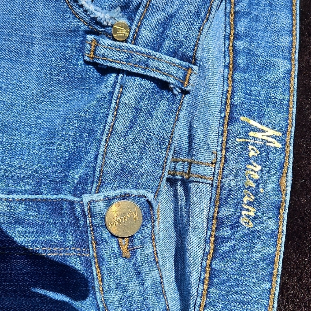 Marciano Blue Jeans with Green Embellishments - Picture 3 of 5